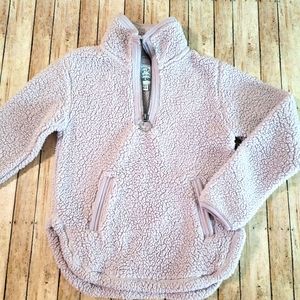 Girls Size 5/6 Sherpa Pullover Jacket